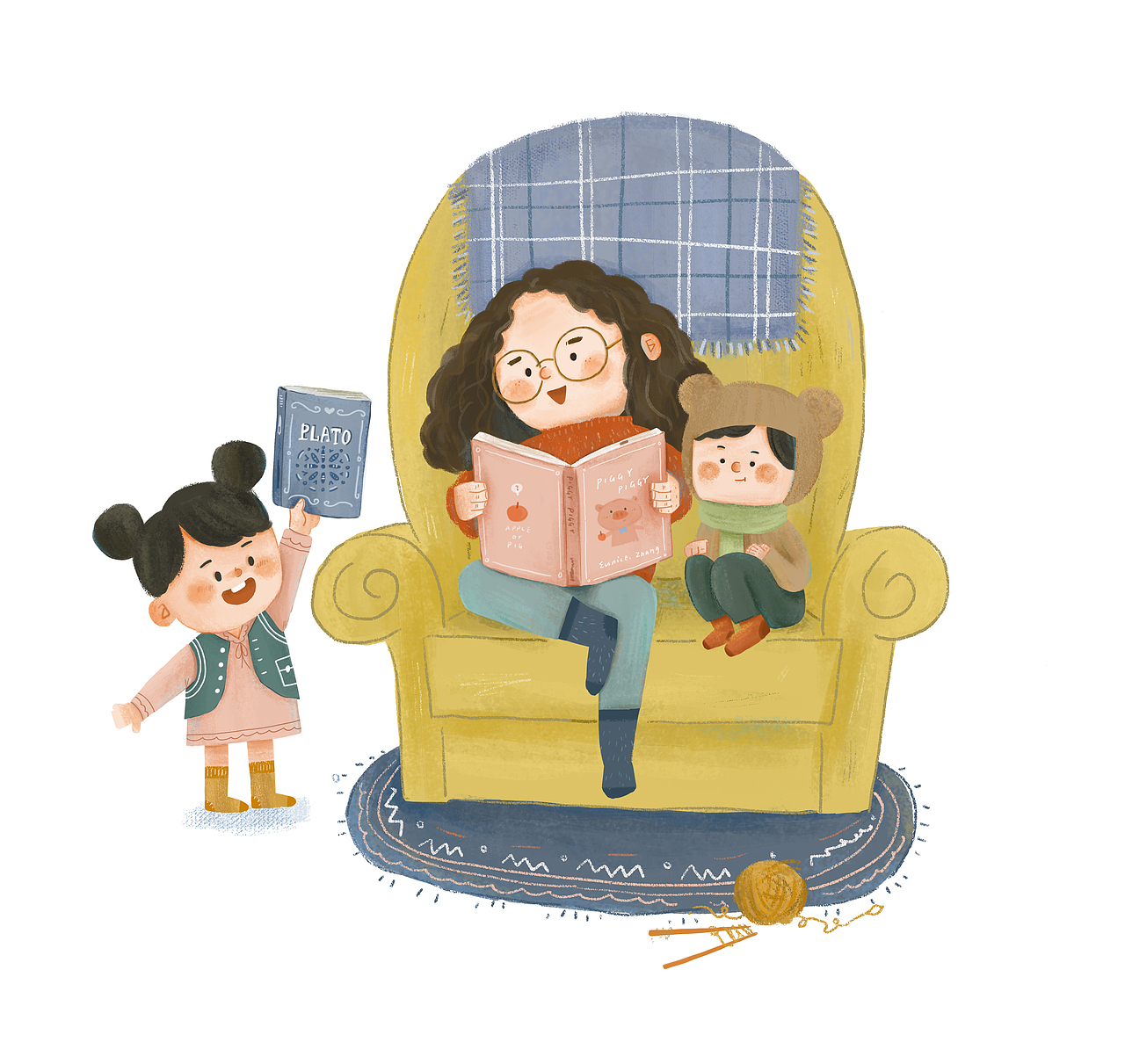 2021年插画练习总结（图ZMjkzNzc2Mjg0） - 儿童插画 - 站酷设计师張悠悠原创素材 - 站酷ZCOOL