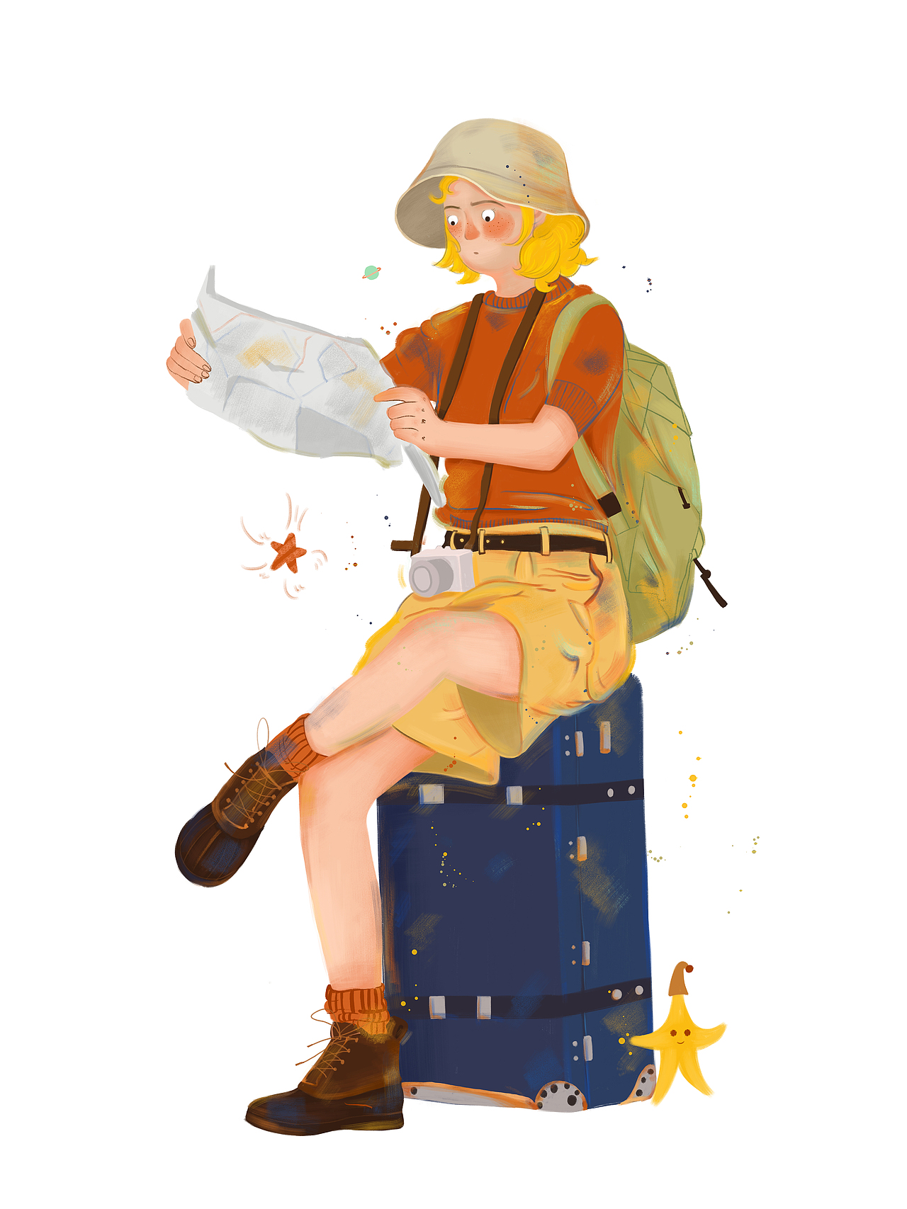 原创插画-穿搭系列