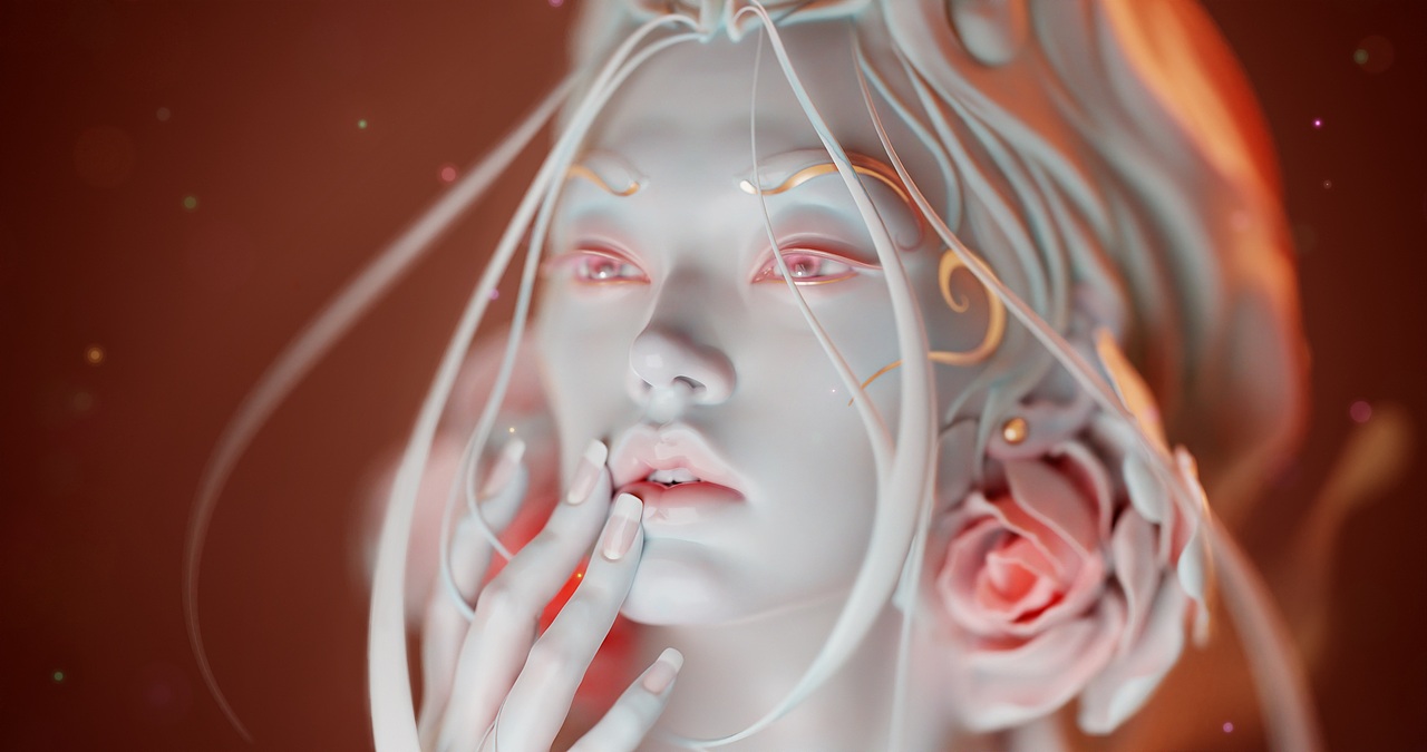 风格化女性肖像