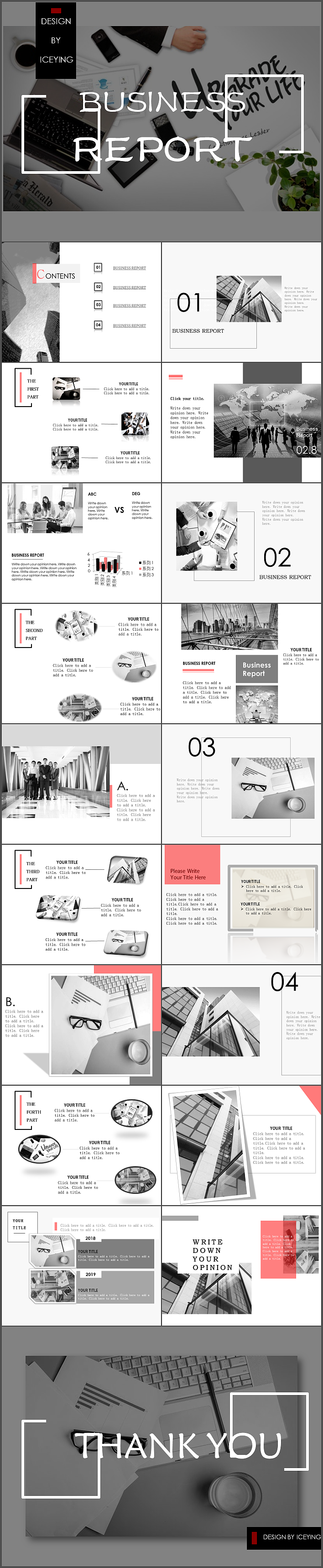 PPT | 灰白简约商务风（图ZMTA2NTU2Mjg0） - PPT/Keynote - 站酷设计师Icey123原创素材 - 站酷ZCOOL