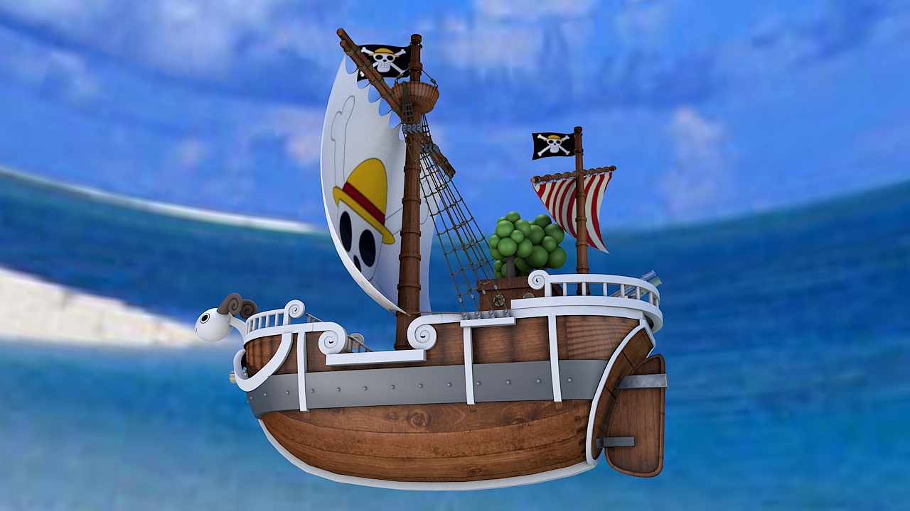 海贼王-黄金梅利号-C4D练习（图ZOTU2MDMwMDA=） - 其他三维 - 站酷设计师浅行的小鱼原创素材 - 站酷ZCOOL