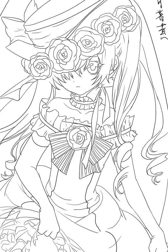 卡通动漫人物勾线练习12|动漫|单幅漫画|赵呵呵zz_原创作品-站酷zcool