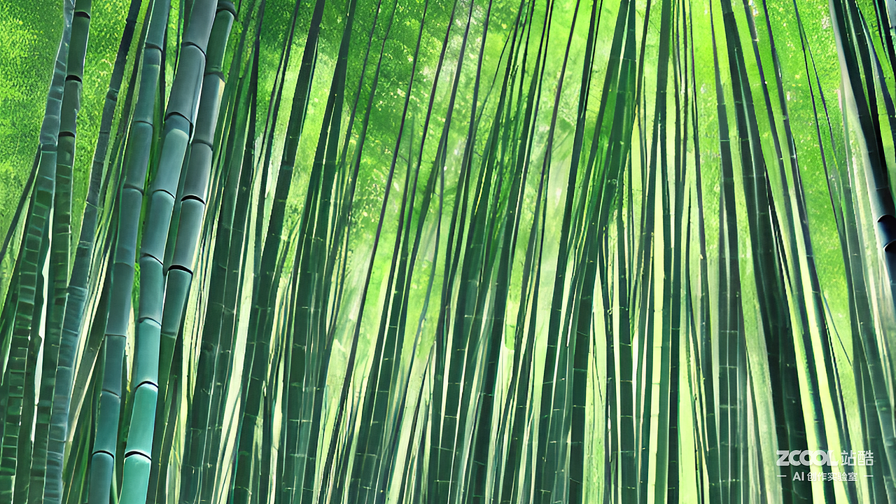 #AI创作实验室#竹林（图ZMzIyNTQ5ODMy） - AI作品 - 站酷设计师是弓长同学呀原创素材 - 站酷ZCOOL