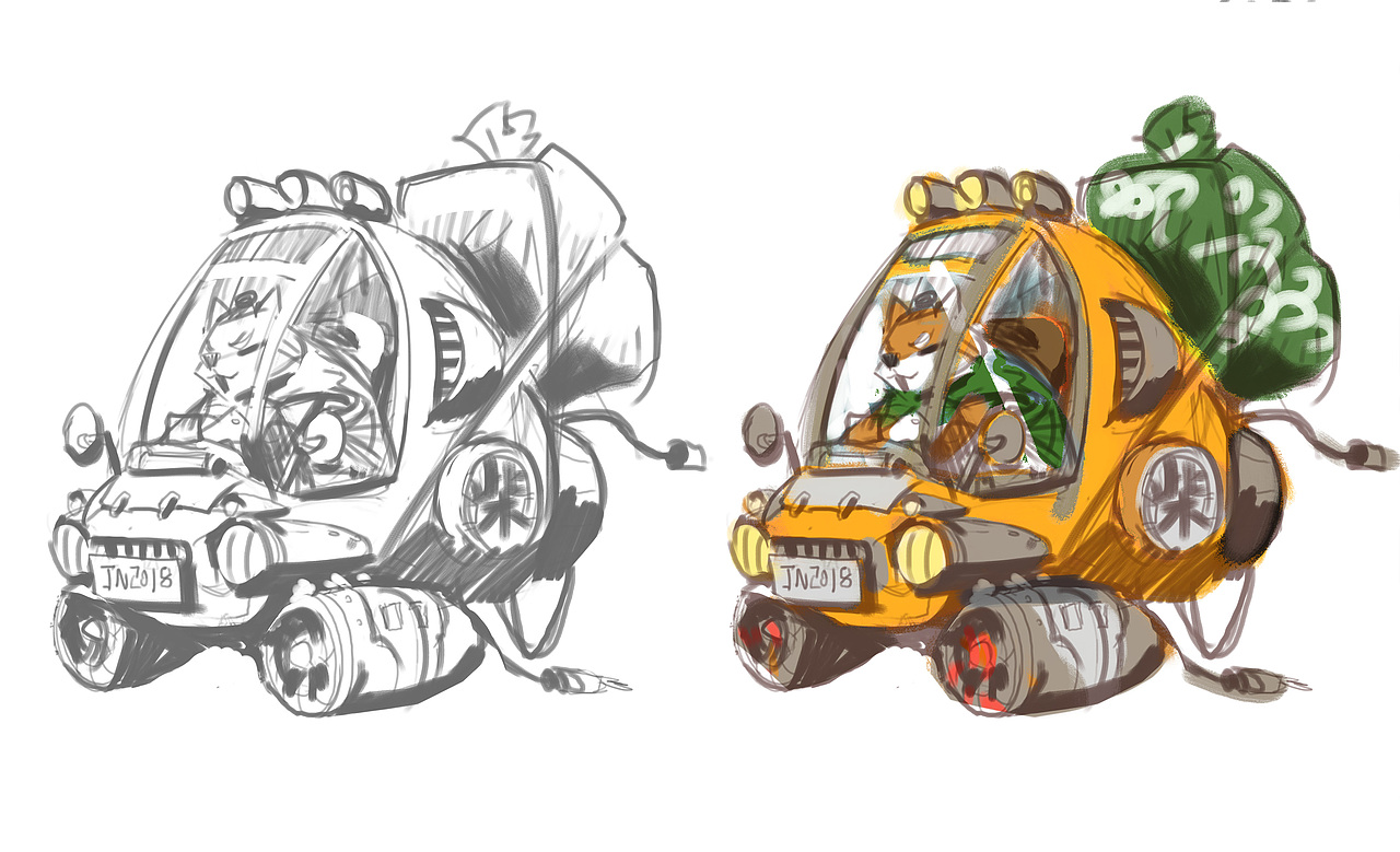 Doge Car（图ZMTI1OTg0MzY0） - 游戏原画 - 站酷设计师疯景原创素材 - 站酷ZCOOL