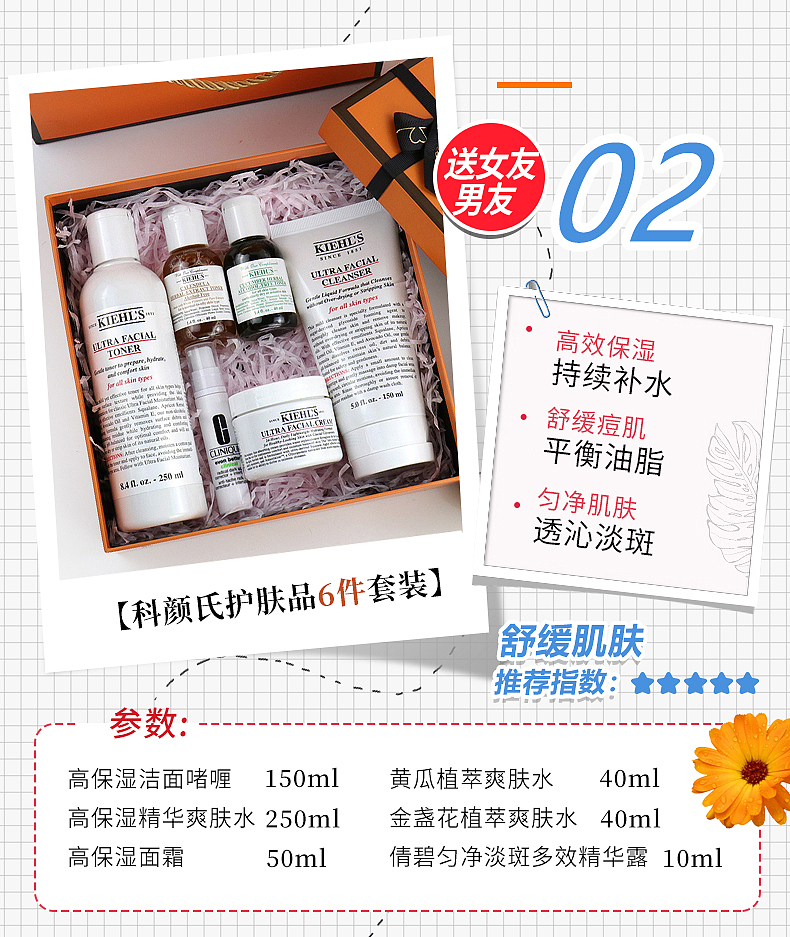 护肤品套装详情