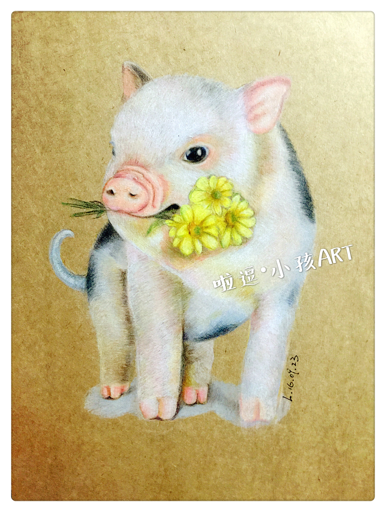 彩铅~猪猪 - 原创作品 - 站酷(zcool)