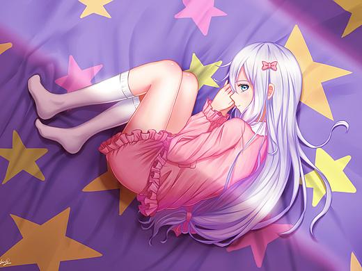 和泉纱雾同人日系插画