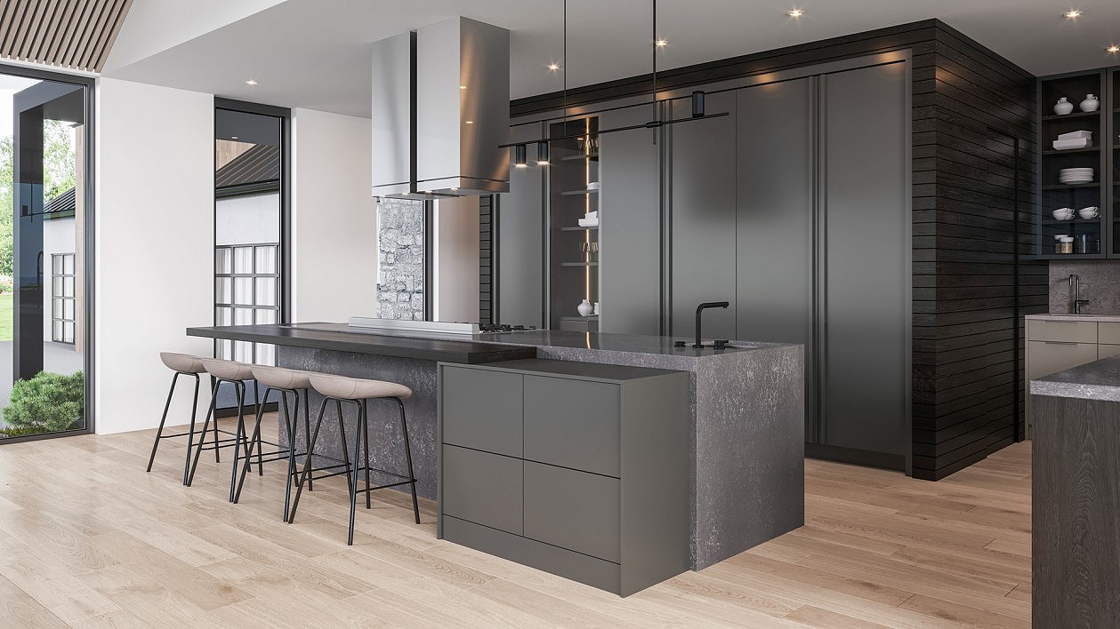 原木与浅灰色系空间设计 既明亮又舒适