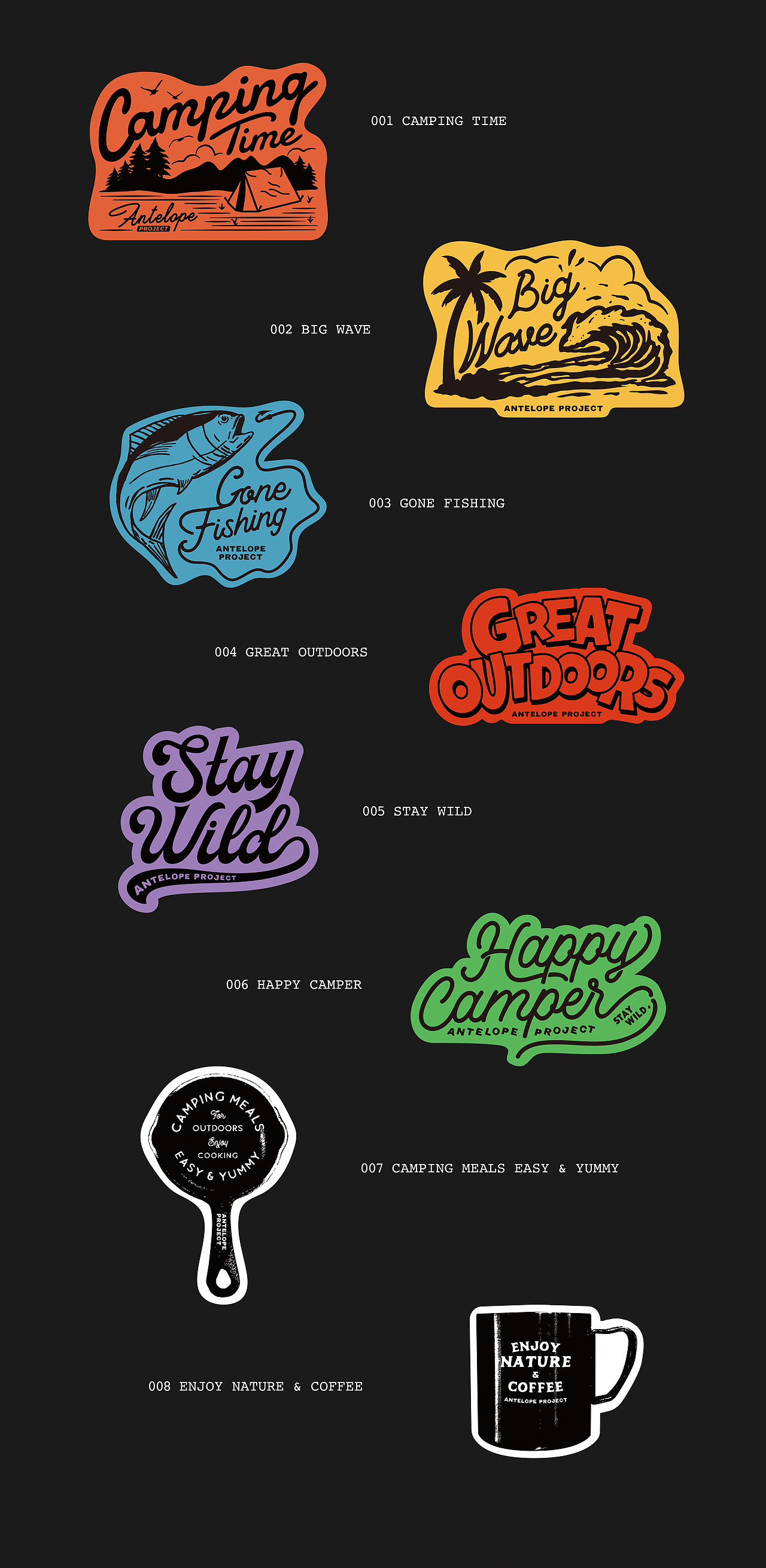 Outdoors sticker Pack