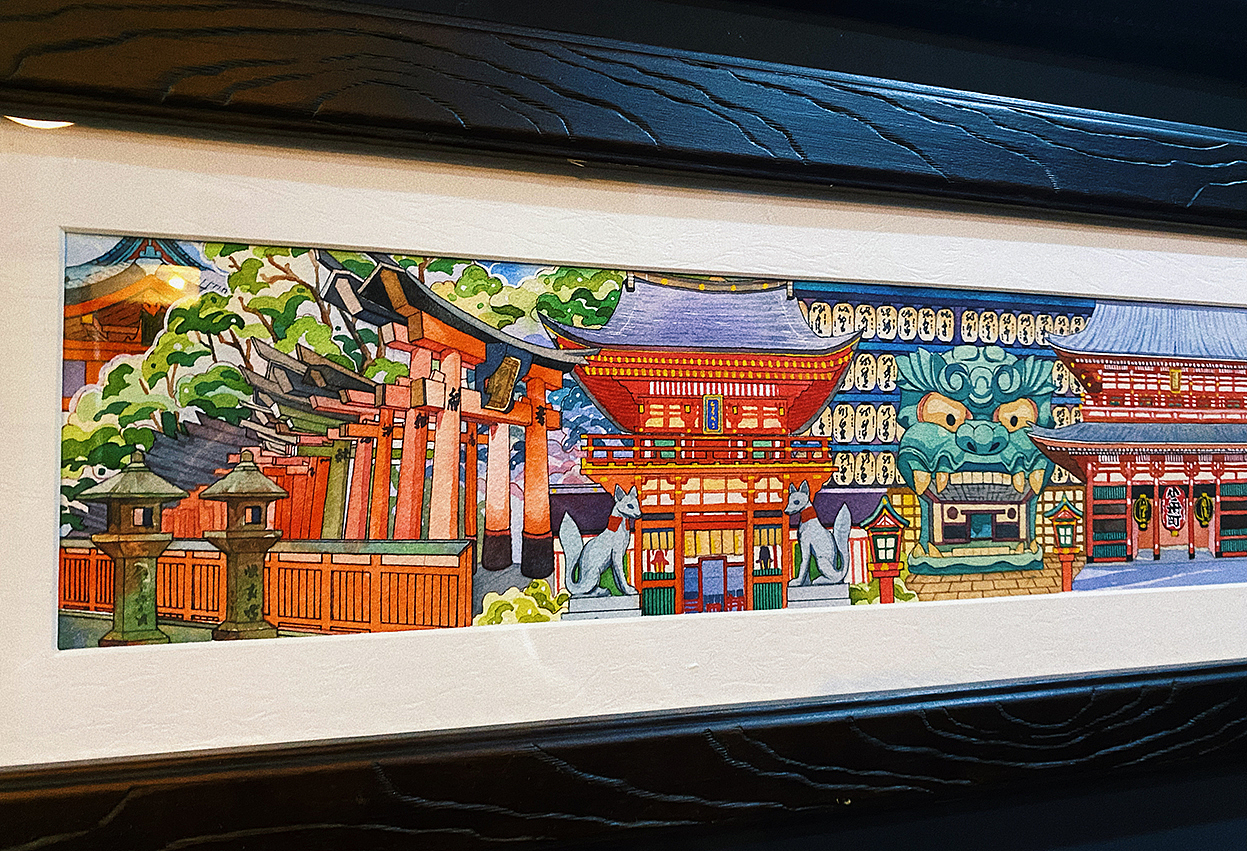 《东京东京》—日本风景水彩手绘插画