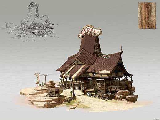 洛克猴杜震混合建筑《STORE》高清步骤图
