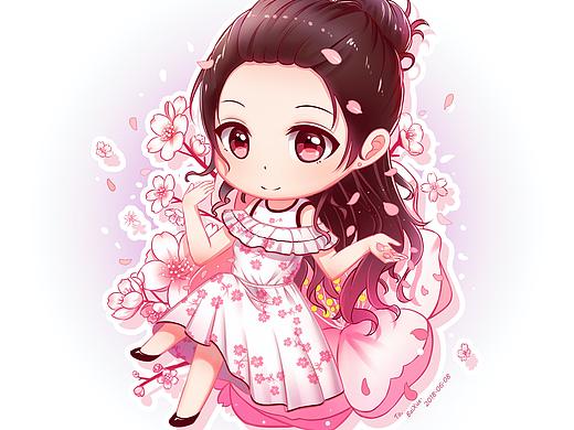 真人转手绘Q版插画