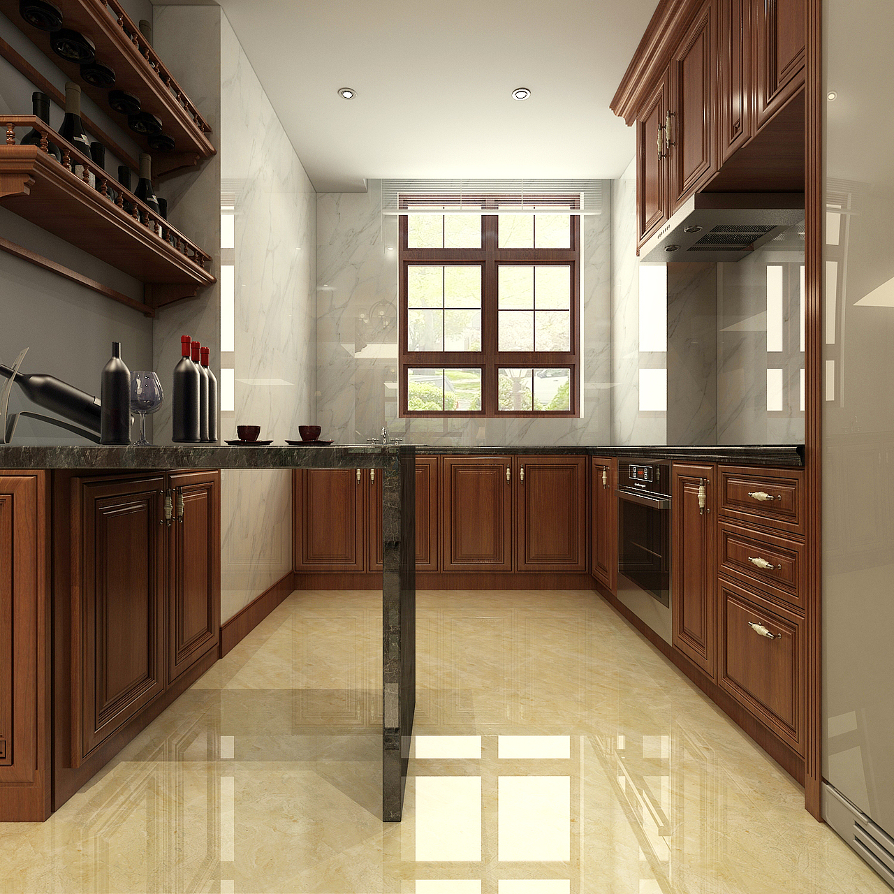 融创中心217平米美式风格装修效果图