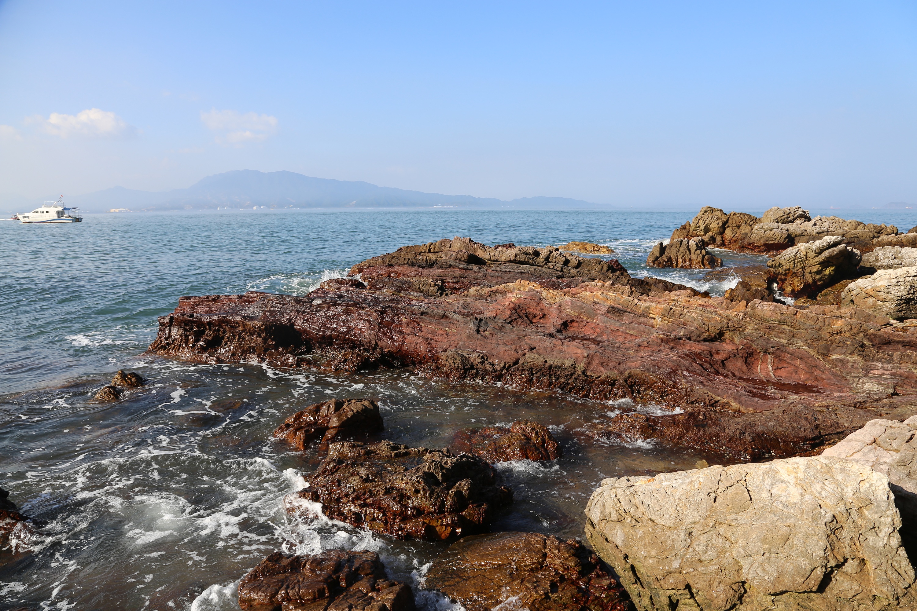 晋江石圳海滩图片