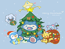 宝可梦 圣诞主题皮卡丘