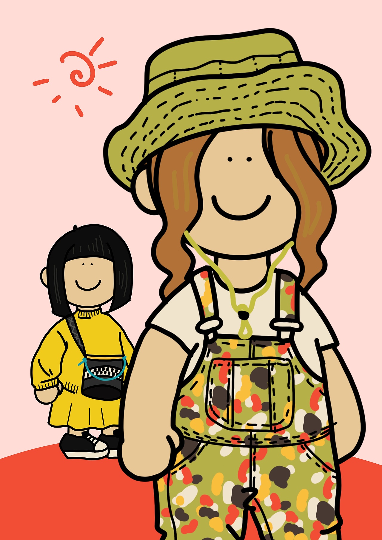 NOT BABE TODAY潮流时装插画