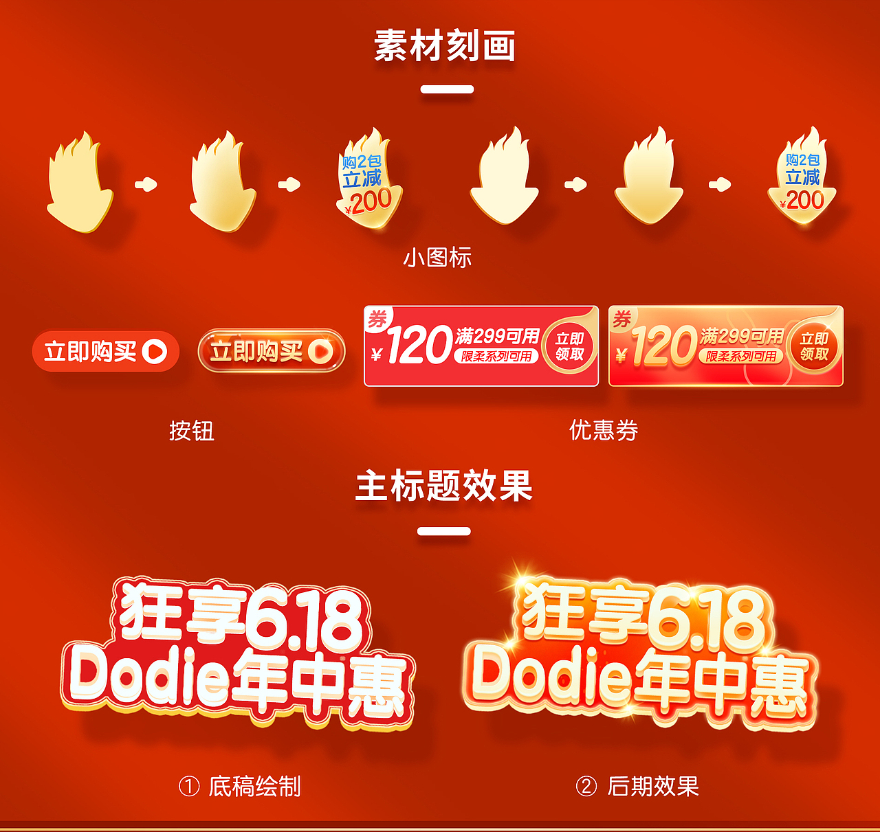 618-dodie爆发期页面（图ZMjYwMDY5NTQ4） - 电商 - 站酷设计师爱吃甜食的喵原创素材 - 站酷ZCOOL