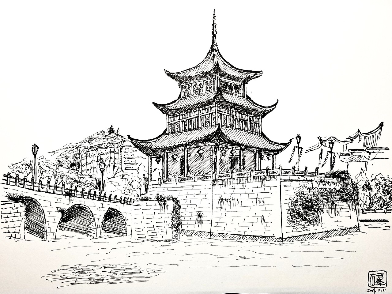 贵阳三景之甲秀楼,民族博物馆_石小峰rock-站酷zcool