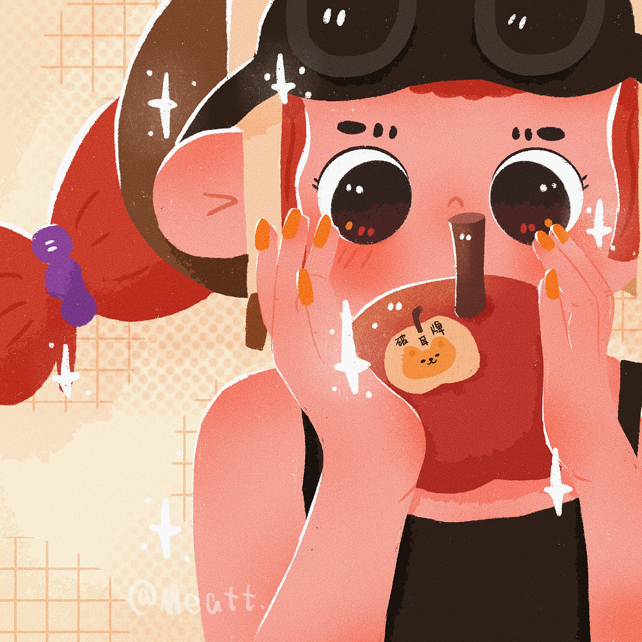 活着其实很好 再吃一颗苹果（图ZMzQ4OTQ2Nzg4） - 儿童插画 - 站酷设计师Meatt不吃姜原创素材 - 站酷ZCOOL