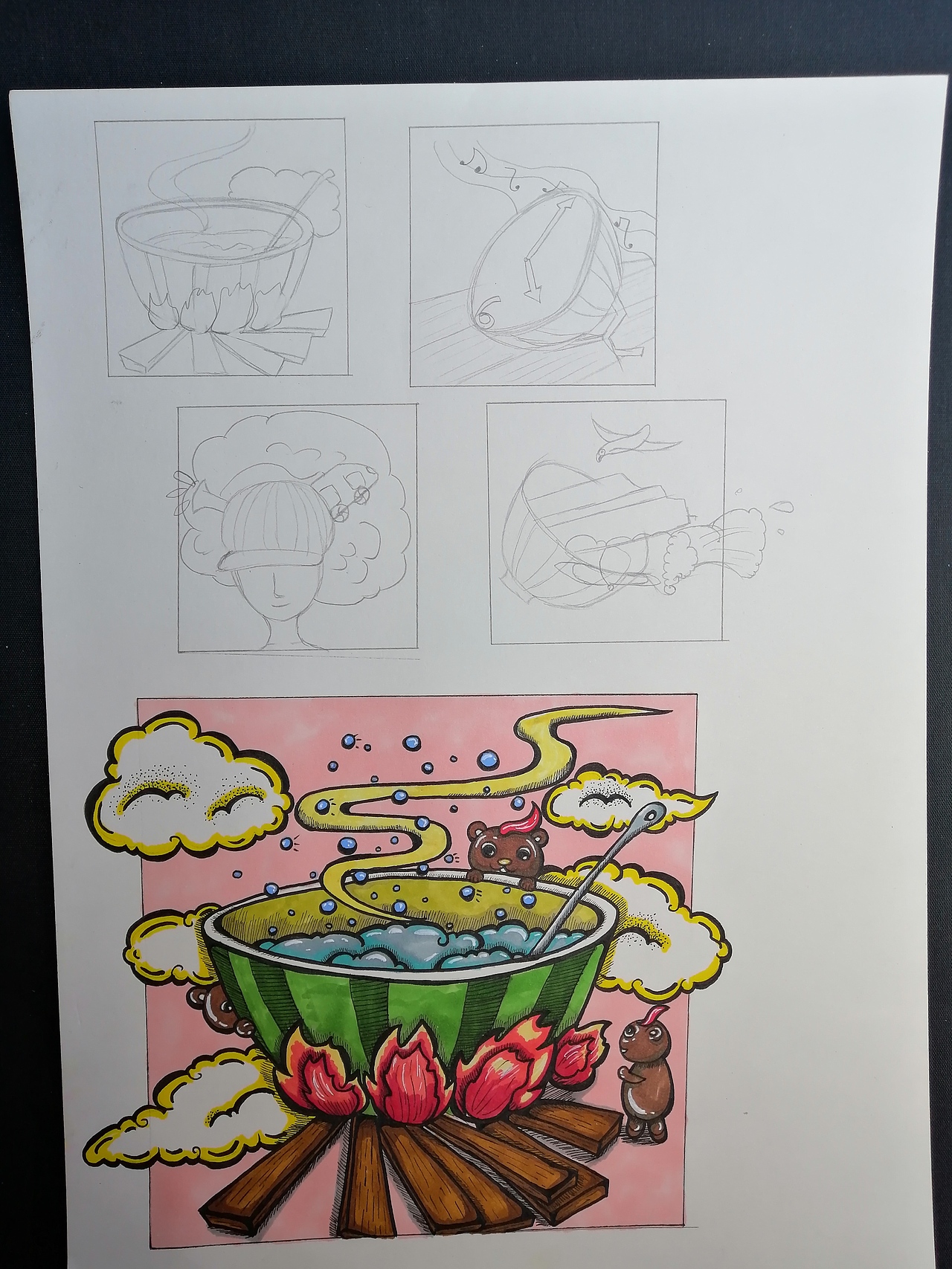 针管笔插画（图ZMTg5MjQzNTIw） - 创作习作 - 站酷设计师嬷嬷玲原创素材 - 站酷ZCOOL