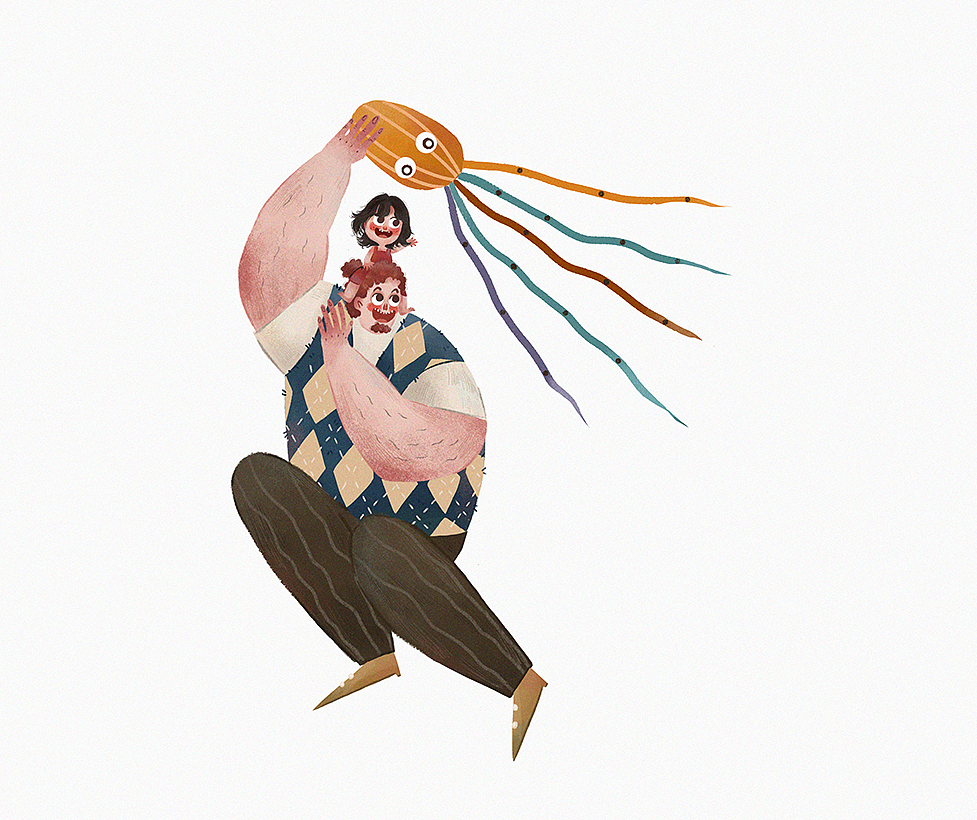 我永远爱我的爸爸（图ZMTA2MDkzMDQ0） - 儿童插画 - 站酷设计师暂停一下原创素材 - 站酷ZCOOL