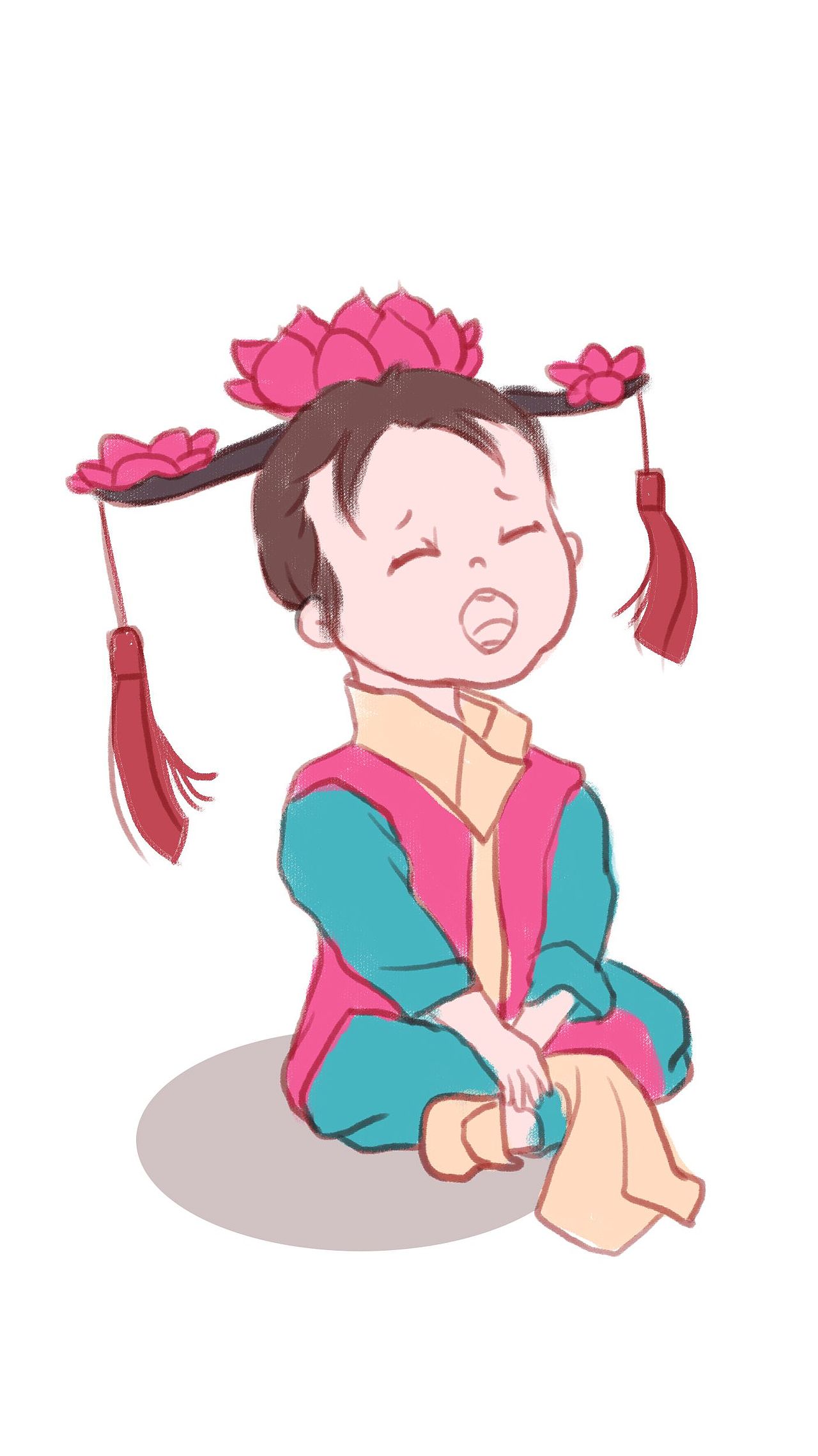 可爱的人类幼崽（图ZMjU3NjIyMDM2） - 创作习作 - 站酷设计师果元插画原创素材 - 站酷ZCOOL