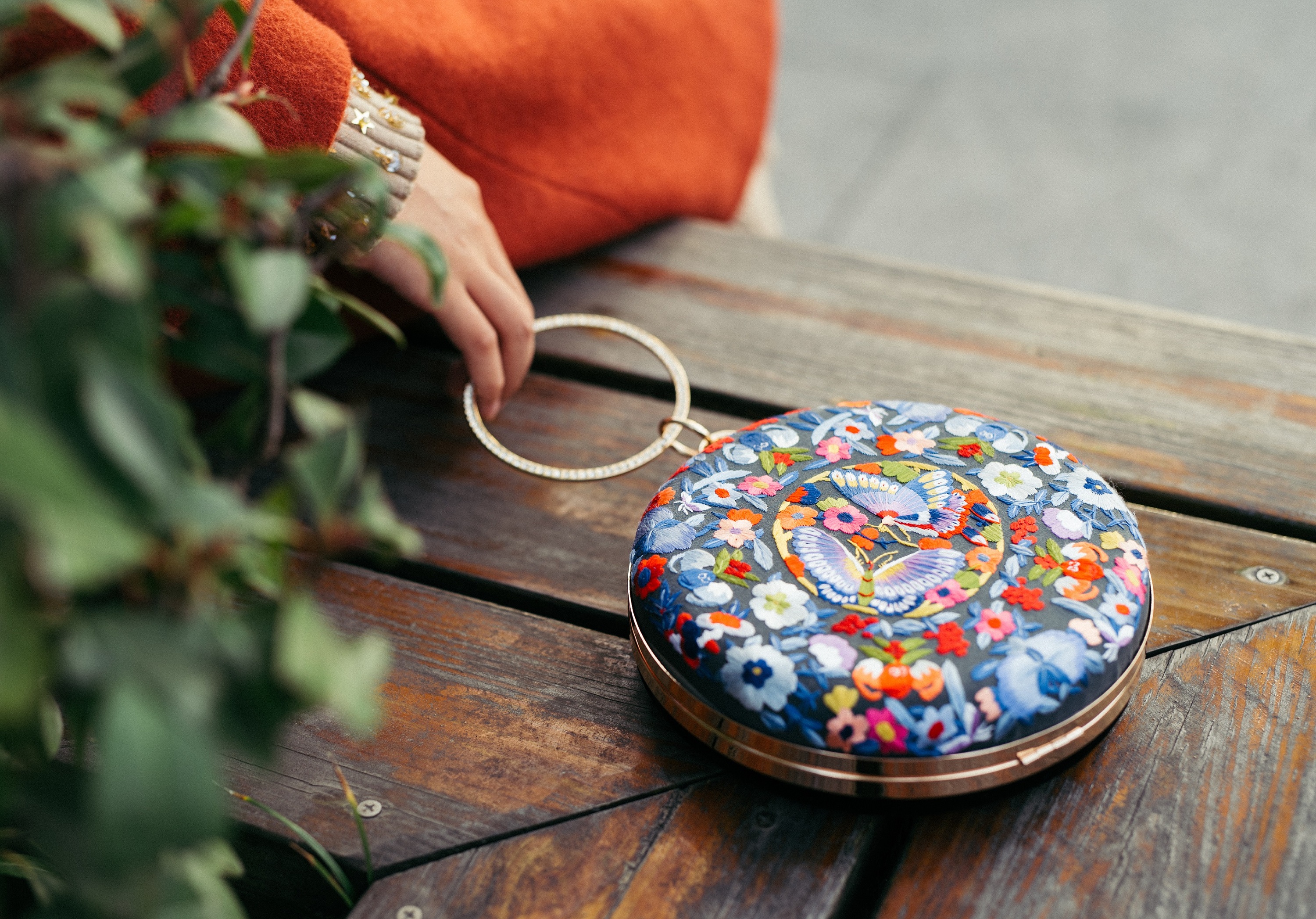 一席文创 苏绣口金包