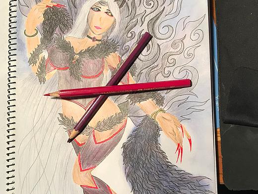 漫画人初稿，脸画的依然有些崩，请多多指教