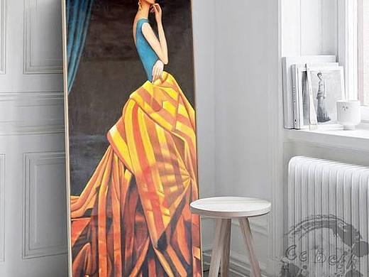 挂画不用挂，落地如开花---一品居装饰画厂