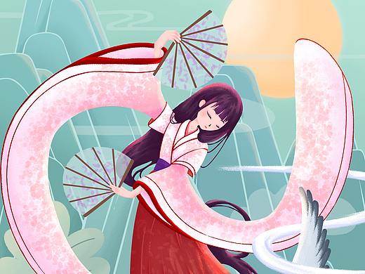 一個古風小姐姐（個人主頁-ZNjE0MzAxOTI=） - 創(chuàng)作習作 - 站酷設(shè)計師春卷卷兒原創(chuàng)素材 - 站酷ZCOOL