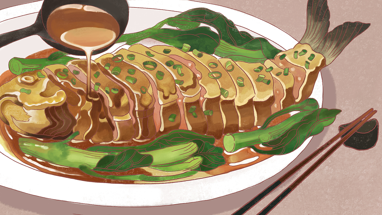 美食插画（图ZMTMyMDUzNzky） - 商业插画 - 站酷设计师牙唔哉原创素材 - 站酷ZCOOL