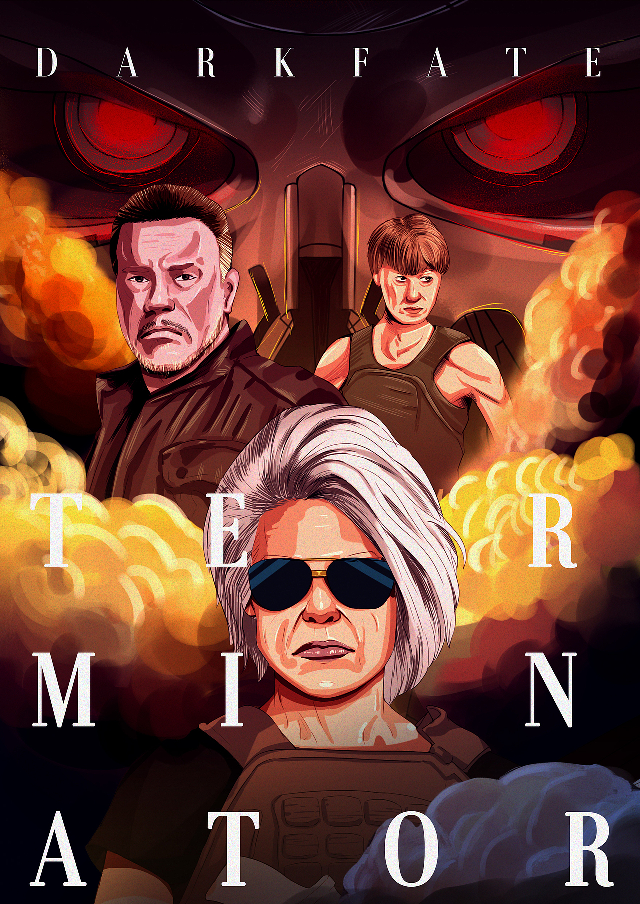 终结者海报设计（图ZMTc3NTI2MTY0） - 商业插画 - 站酷设计师代号1245原创素材 - 站酷ZCOOL