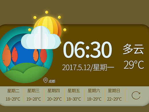 天气控件