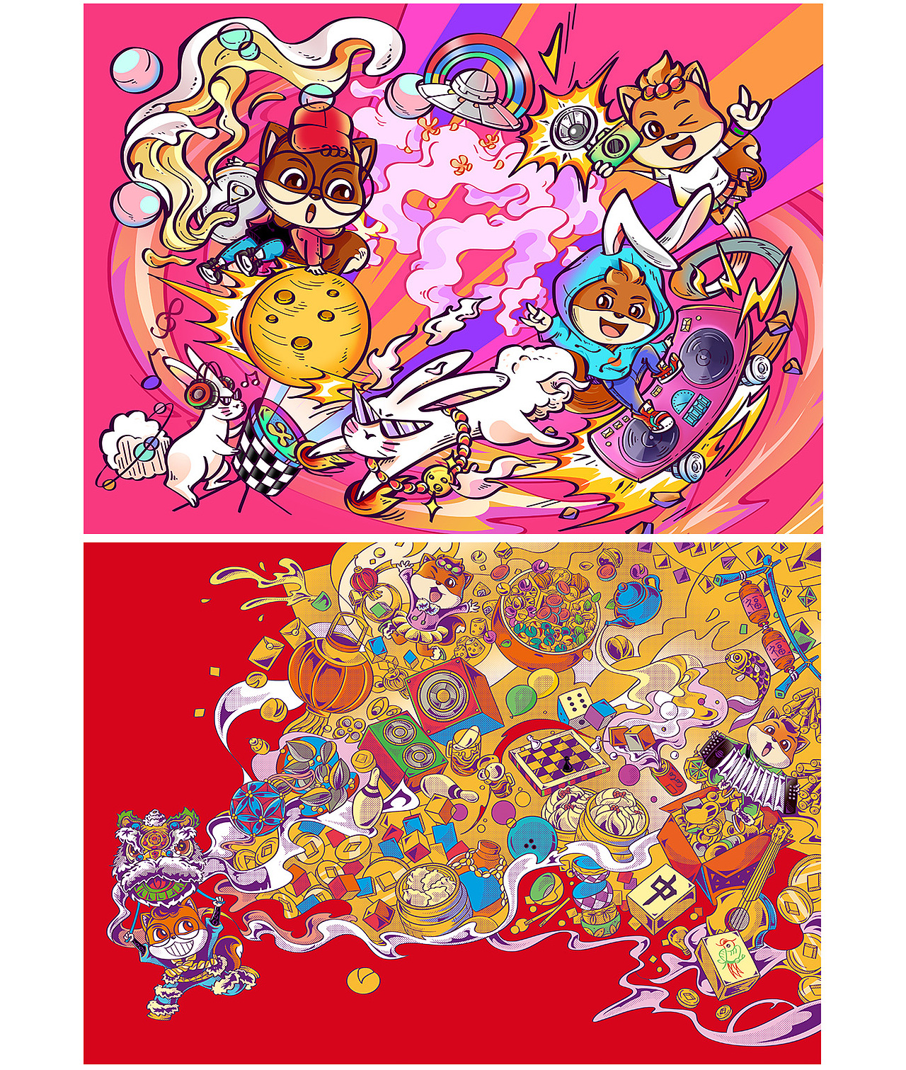 2020插画集X鱼GOGO（图ZMjM3NTY4NTEy） - 商业插画 - 站酷设计师X鱼君原创素材 - 站酷ZCOOL