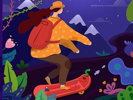 插画 最近作品整理2（个人主页-ZMzAxNDgzNTI=） - 商业插画 - 站酷设计师姜比比呦原创素材 - 站酷ZCOOL