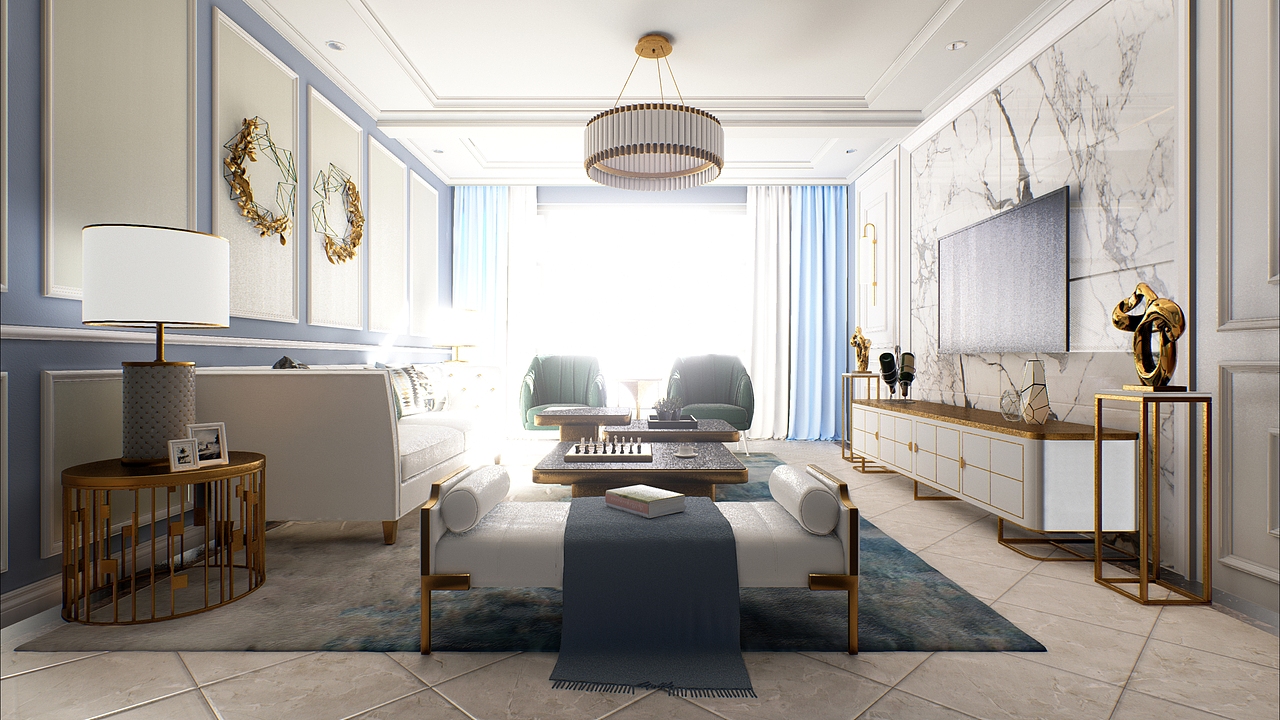 (UE4)VR室内设计 - 简约客厅