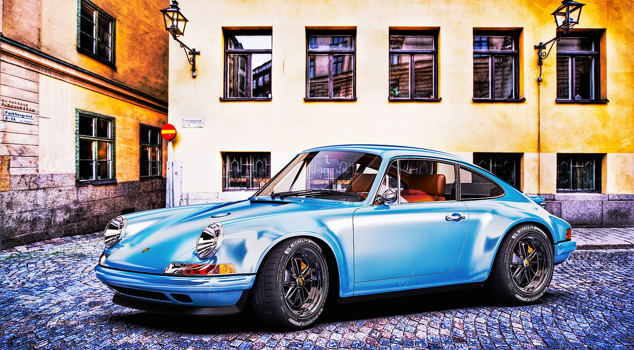 Porsche 911 - Keyshot渲染（图ZMjQxMDI4Mzg0） - 机械/交通 - 站酷设计师_财宝原创素材 - 站酷ZCOOL