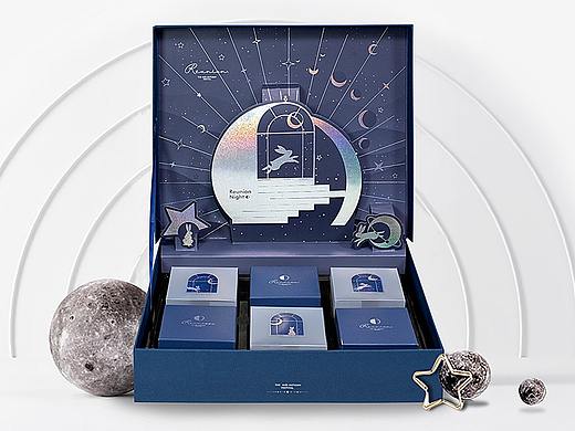 【方森园】中秋月饼包装礼盒设计——《月满星河》 