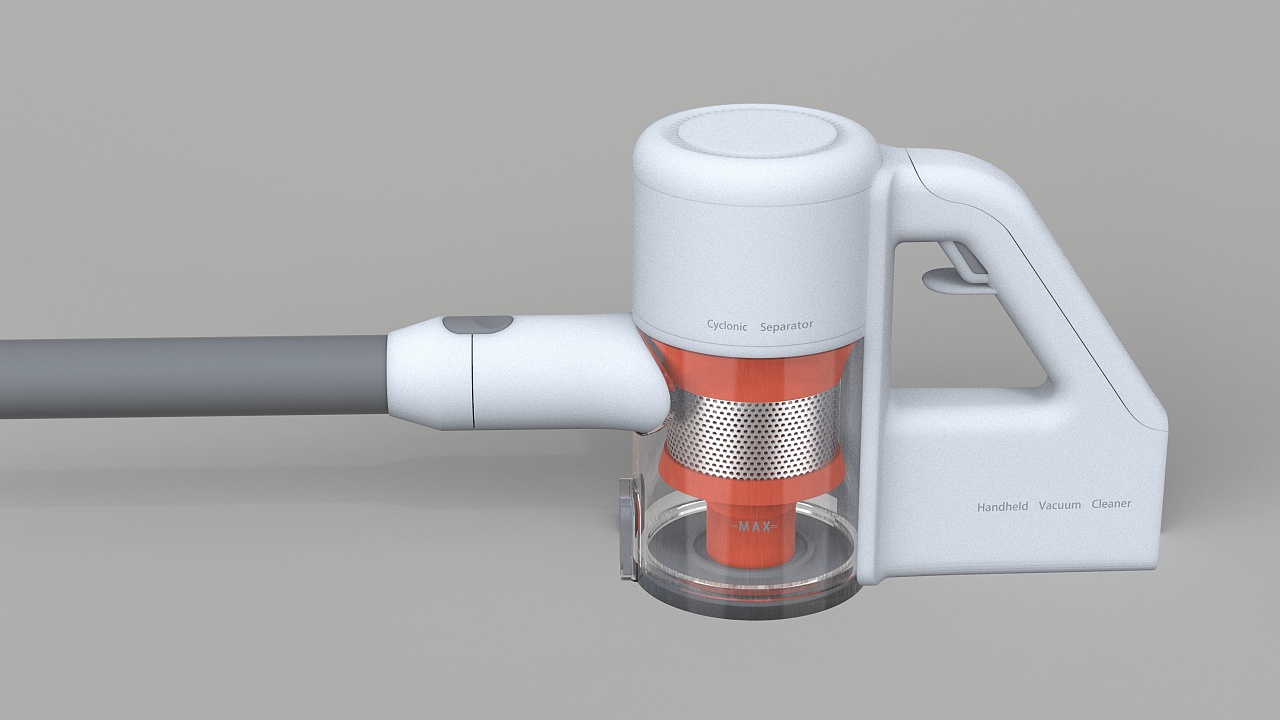 小米无绳吸尘器外观建模练习