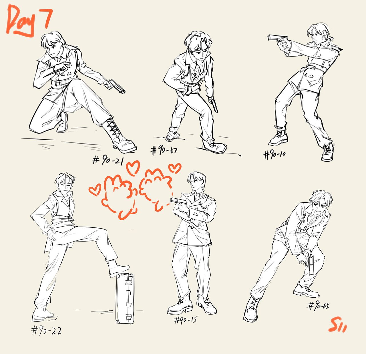 11期Day07 @速寫班長(zhǎng) #速寫60天挑戰(zhàn)賽# ???（圖ZMjkxNTYxODY0） - 創(chuàng)作習(xí)作 - 站酷設(shè)計(jì)師一語(yǔ)四字原創(chuàng)素材 - 站酷ZCOOL