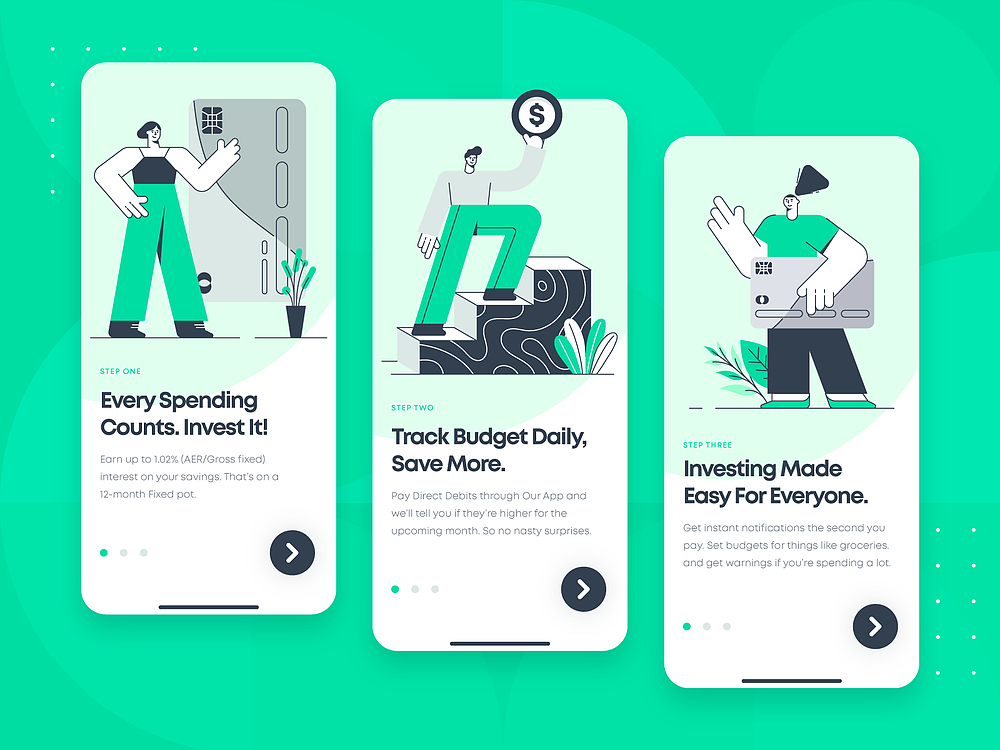 灵感 | 绿色系app UI设计分享！_格格学姐-站酷ZCOOL