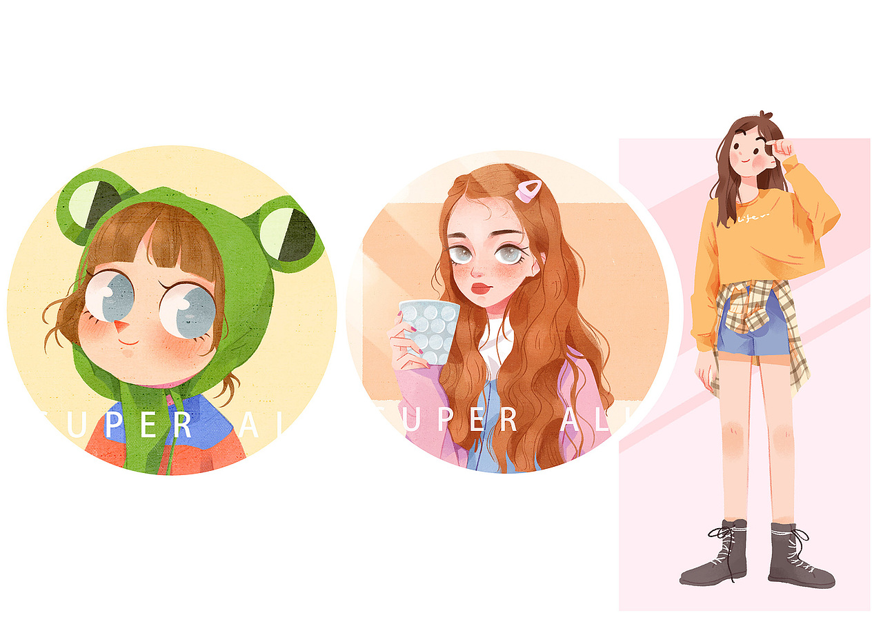 阿栗的插画作品（图ZMjA4MDA3MjA4） - 商业插画 - 站酷设计师super阿栗原创素材 - 站酷ZCOOL