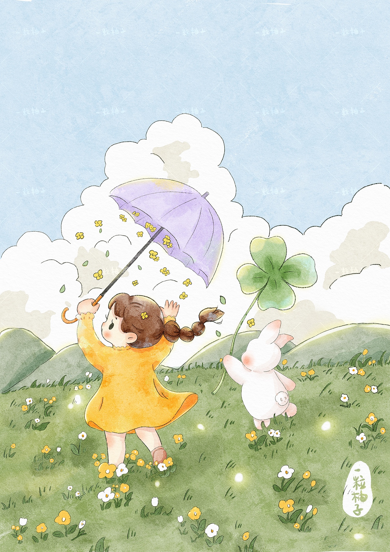 治愈系插画|菊次郎的夏天