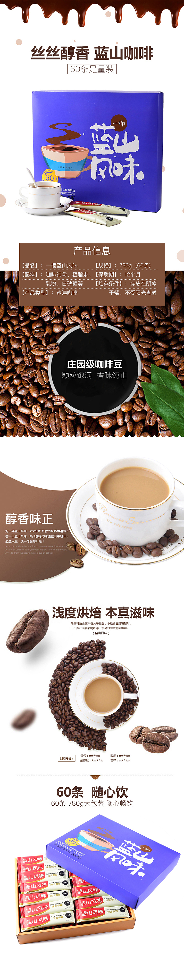 详情页 食品 咖啡详情页 蓝山咖啡详情页