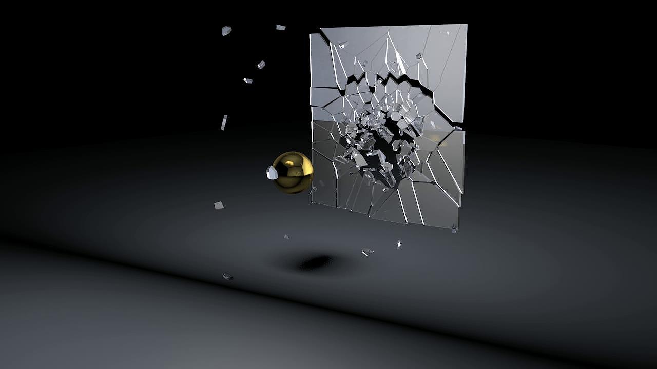 动力学练习-小球撞碎玻璃