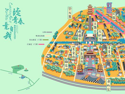【手绘地图】蒙自过桥米线小镇 · 青年文化生活节