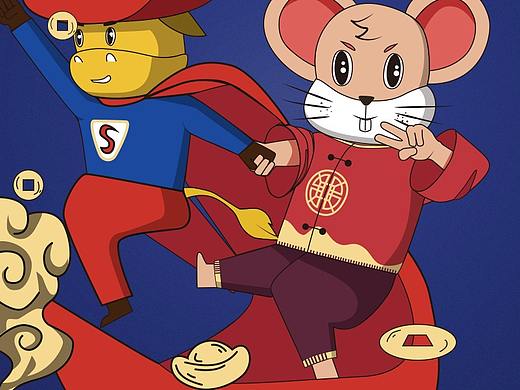 2020红包插画（个人主页-ZNDI0OTM4NjQ=） - 商业插画 - 站酷设计师疯格风格原创素材 - 站酷ZCOOL