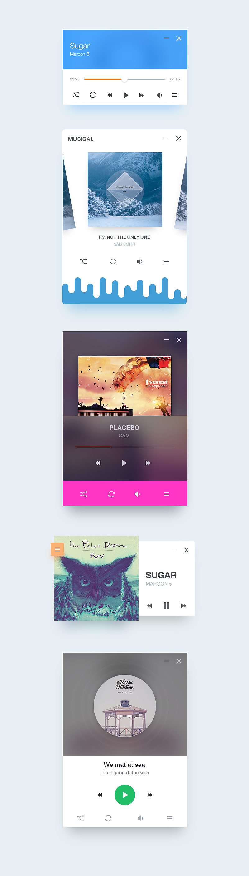 musicplayer'concept（图ZNDk4NjI2NDQ=） - 软件界面 - 站酷设计师rexed原创素材 - 站酷ZCOOL
