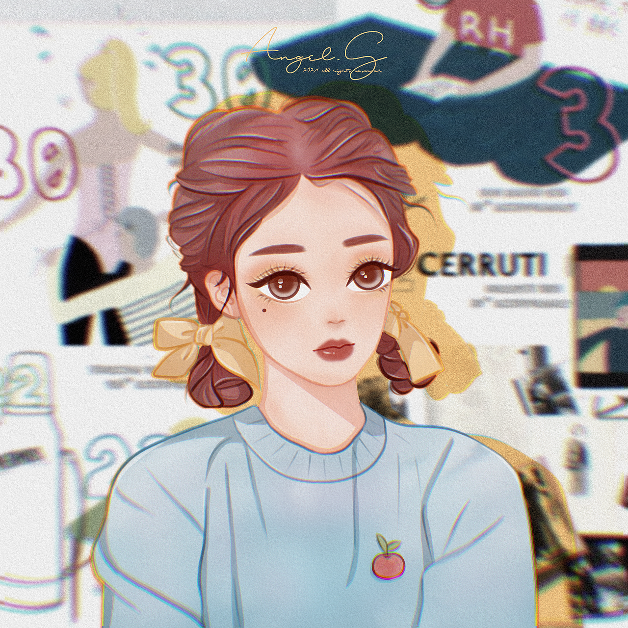 iPad｜人物头像上色总结（图ZMjQxMDU3NzYw） - 艺术插画 - 站酷设计师EDANNA原创素材 - 站酷ZCOOL