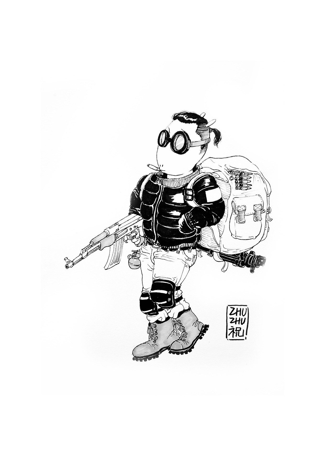 送货战斗鸡（图ZNjkxNzgwNTY=） - 商业插画 - 站酷设计师Zhuzhu_祝原创素材 - 站酷ZCOOL